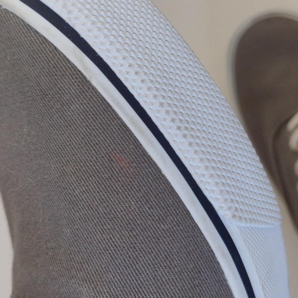 Sperry Striper II CVO Canvas Gray Sneakers Men's 9.5 Nautical Preppy Casual - Picture 11 of 14